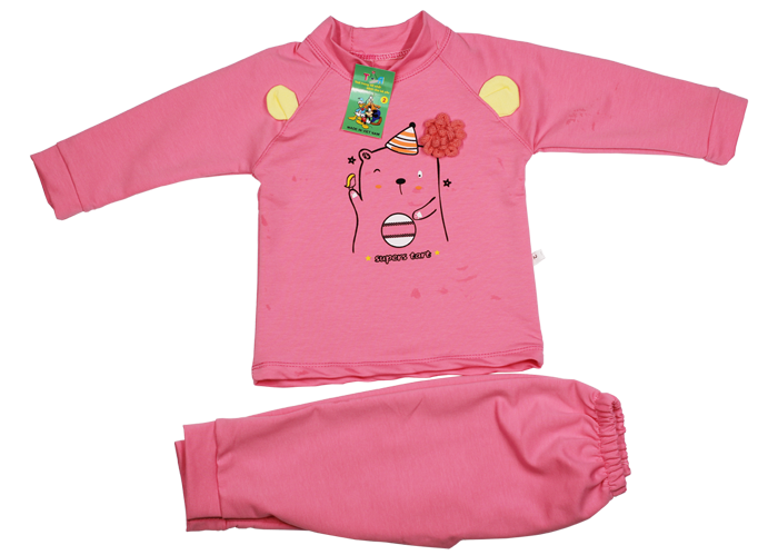 Bộ quần áo TA in hình gấu (6-24M) 