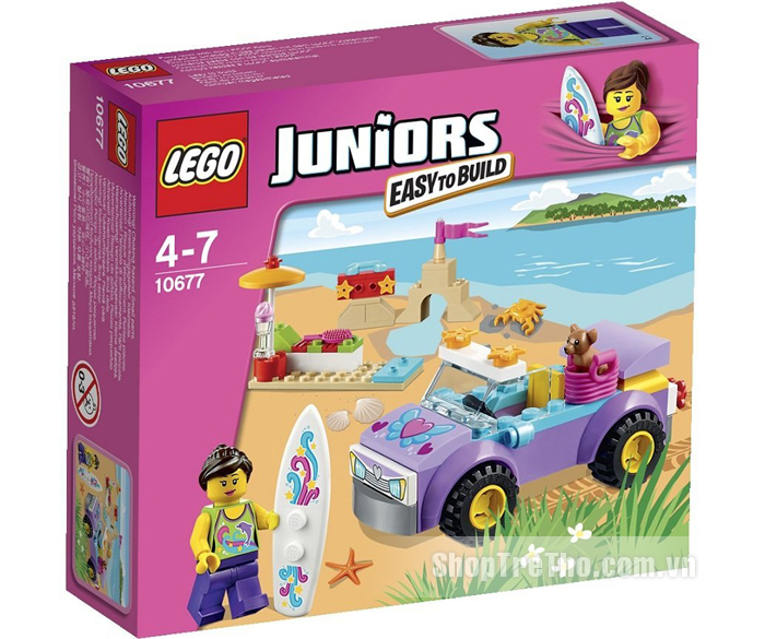 Đồ chơi Lego 10677 - Juniors Strandausflug, chuyến du lịch bãi biển