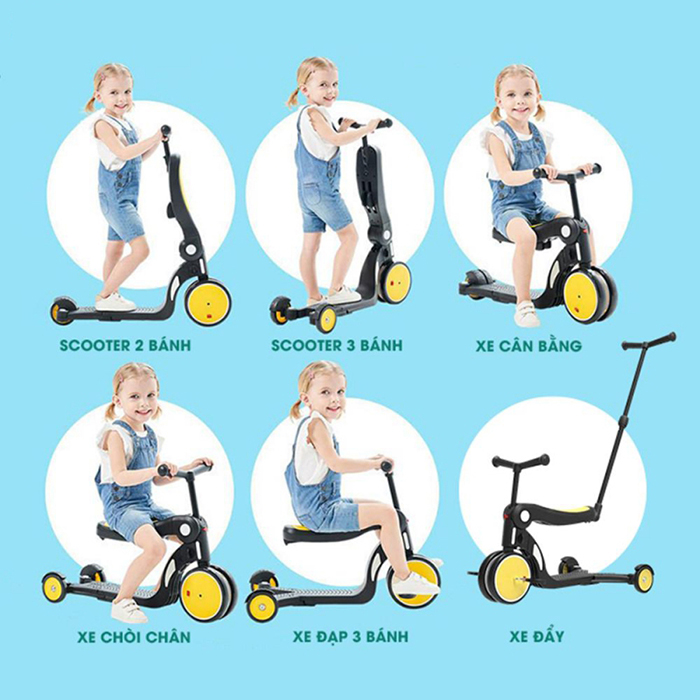 Xe truot Scooter 5 trong 1 Joovy – N5 nhieu mau