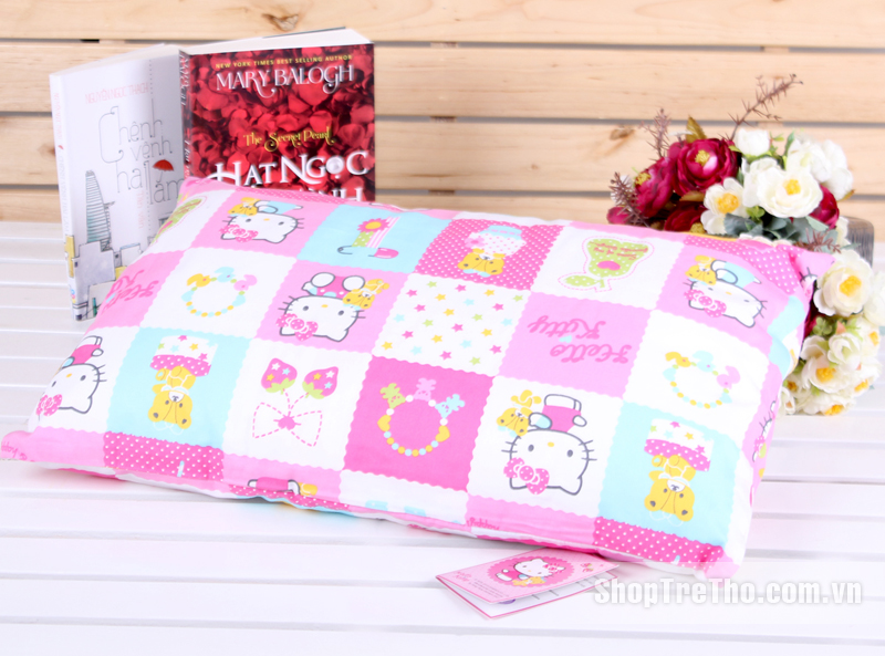 Gối trẻ em Sông Hồng hình mèo Hello Kitty B13-004 