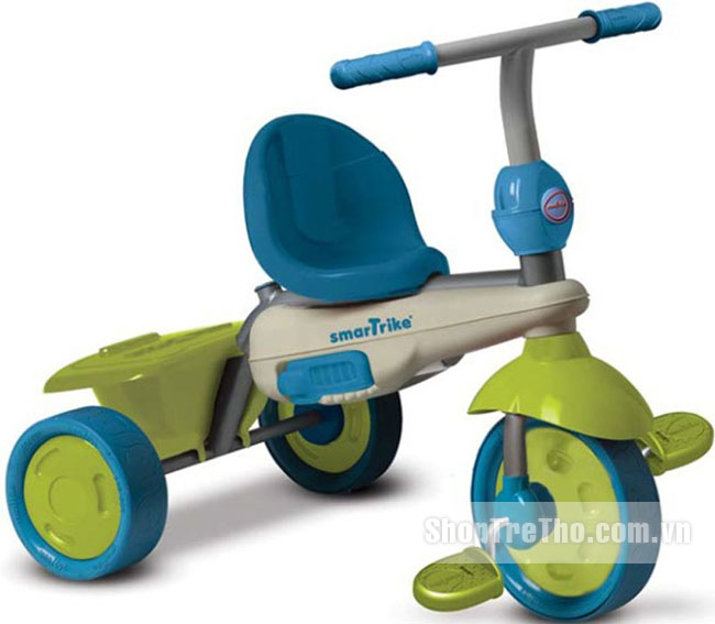Xe 3 bánh cảm ứng Smart Trike Flamingo vanilla 4 trong 1