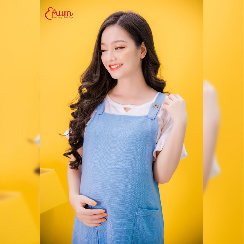 Đầm bầu combo 1 yếm và áo Emum