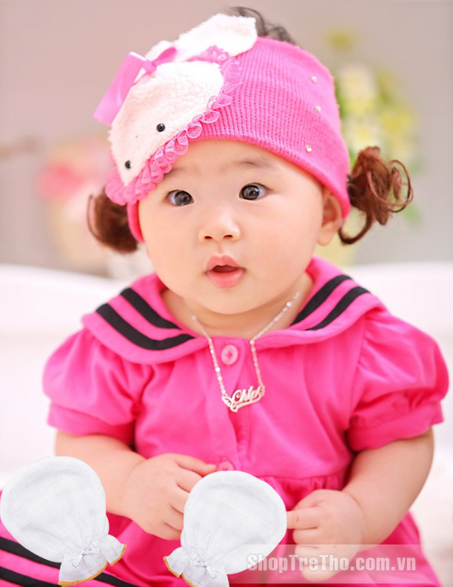 Bao tay sơ sinh vải xô S7022
