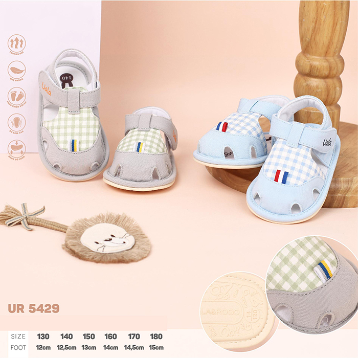 Sandal tập đi đế cao su non Uala UR5429