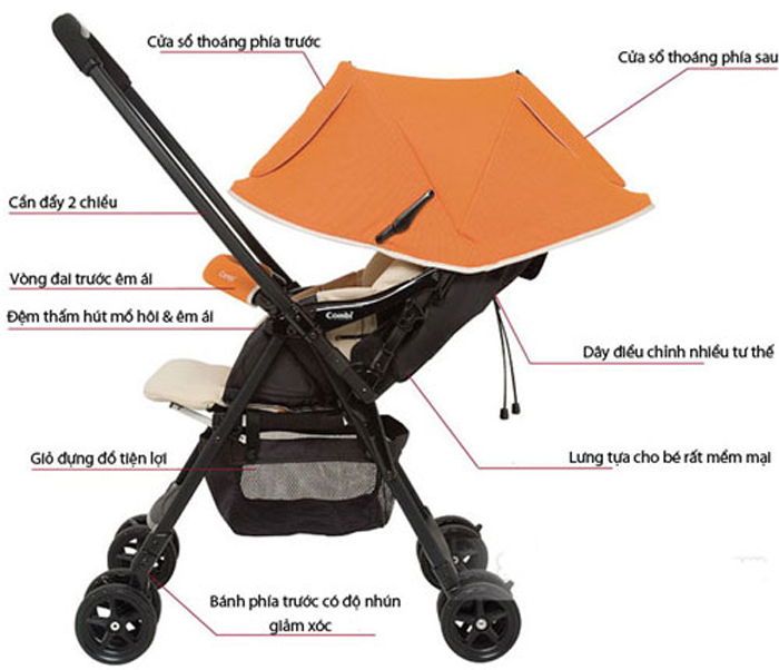 Xe đẩy Combi Well Comfort