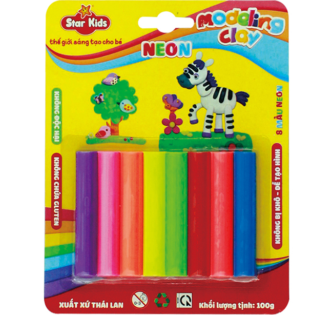 Đất nặn Kidart 8 màu K-100/8C