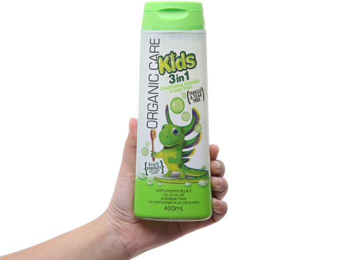 sữa tắm gội tự nhiên 3in1 Organic Care Kids Fruit Frenzy (400ml)