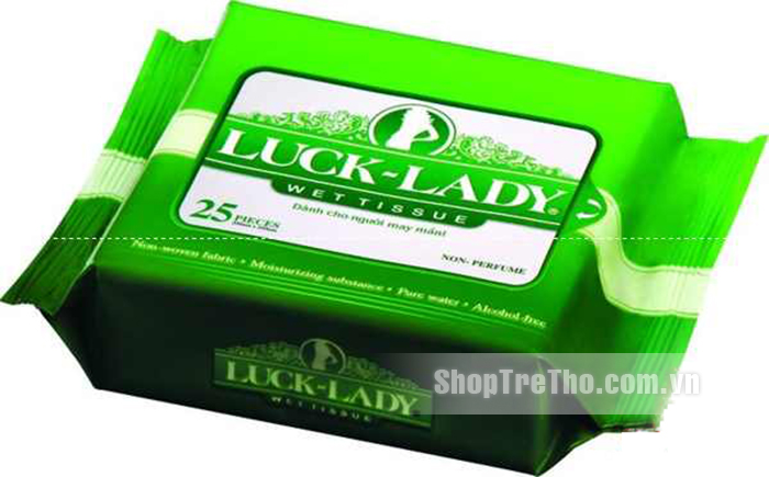 Giấy ướt Luck Lady 25 tờ không mùi