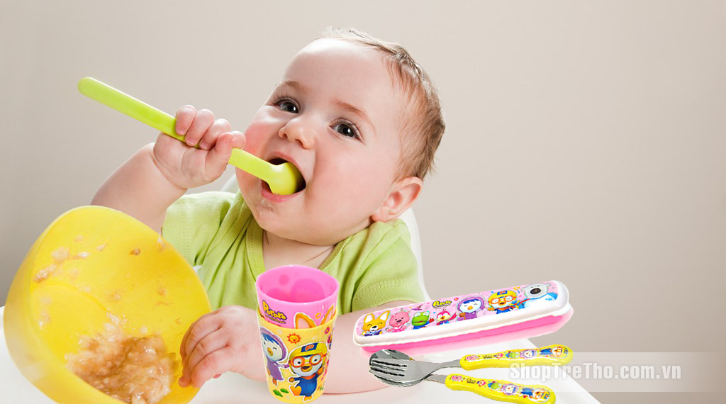 Bộ thìa đũa tập ăn  pororo