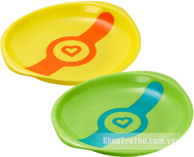 Bộ 2 chiếc đĩa ăn báo nóng Munchkin MK44717 cho bé