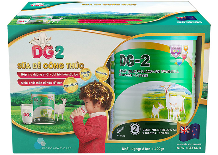 Combo 2 lon sua de DG so 2 400g