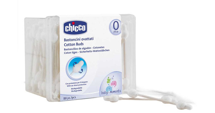 Bông tăm có đầu bảo vệ Chicco 114536 - 88pcs
