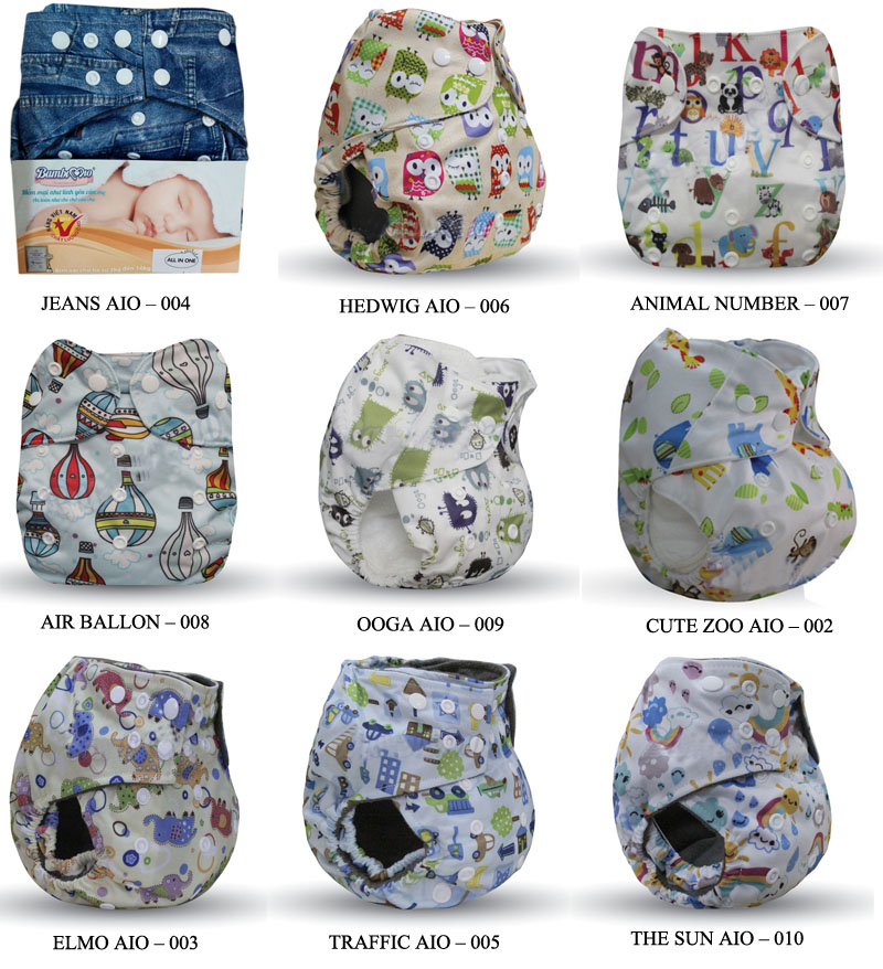 Tã vải Bambi Mio ngày đêm cho bé từ 3 - 16kg