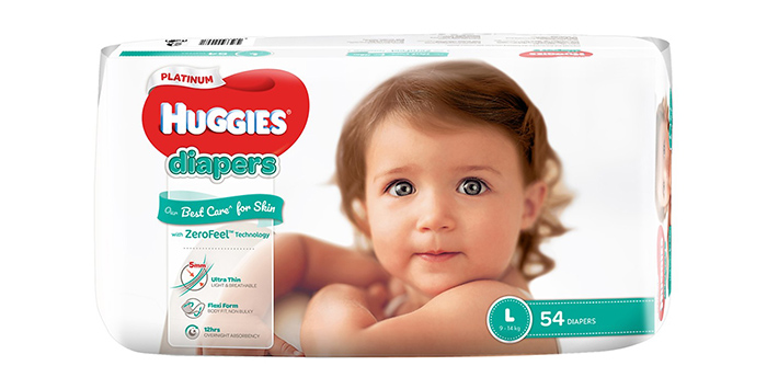 Bỉm dán cao cấp Huggies Platinum L54 (9-14kg)