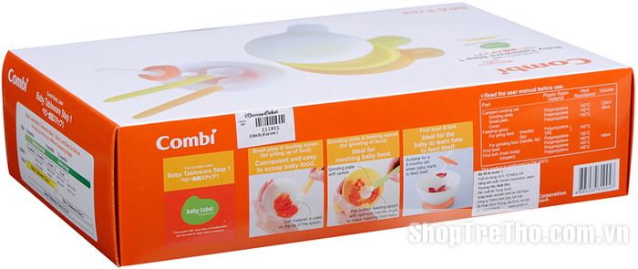 Bộ đồ tập ăn Combi bước 1 111801