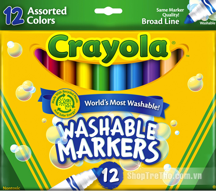 bút lông 12 màu Crayola (có thể tẩy rửa được)