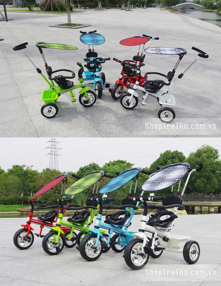 Xe đẩy 3 bánh cho bé T301 nhiều màu