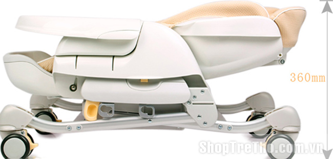 Ghế ăn, ghế rung combi Roanju Dot Beige đa năng
