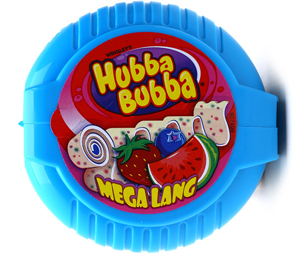 Kẹo gum Hubba Bubba vị dưa hấu, dâu tây, việt quất 56g