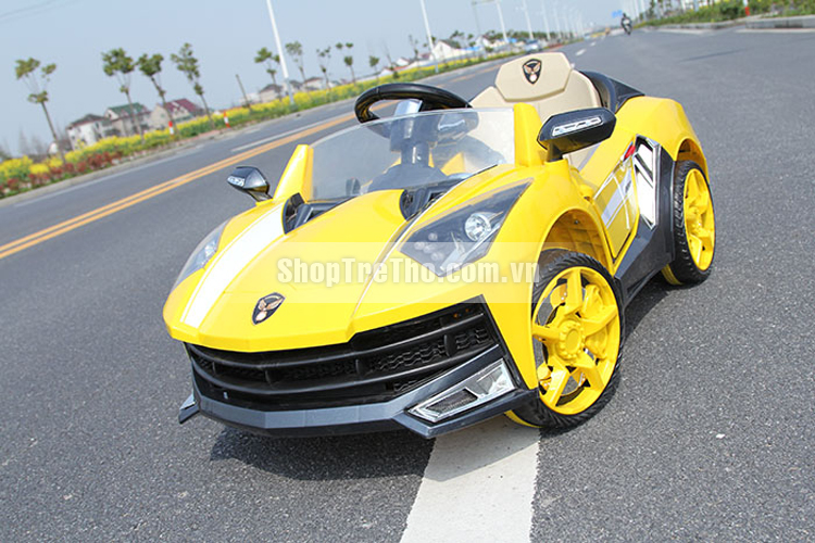 Ô tô điện trẻ em Ferrari màu vàng - WXE 8188