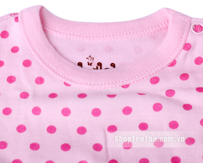 Áo body cho bé Lullababy cộc tay 3M