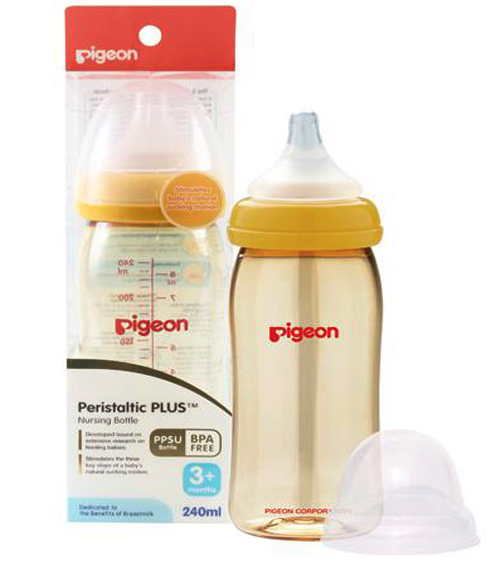 Bình sữa Pigeon PPSU Plus 240ml an toàn với bé