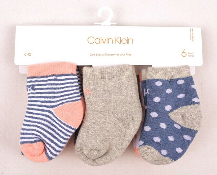 Tất sơ sinh Calvin Klein (vỉ 6 đôi)