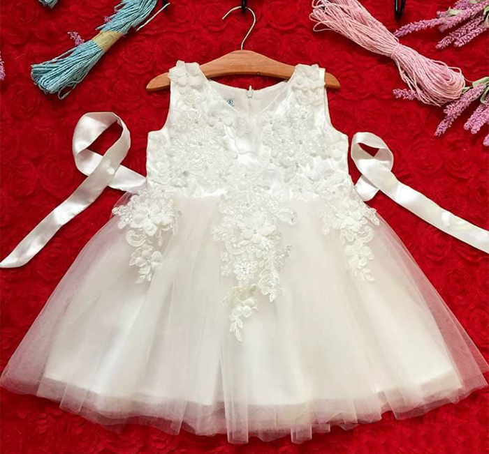 Váy đầm công chúa ren nổi (1-6T) 