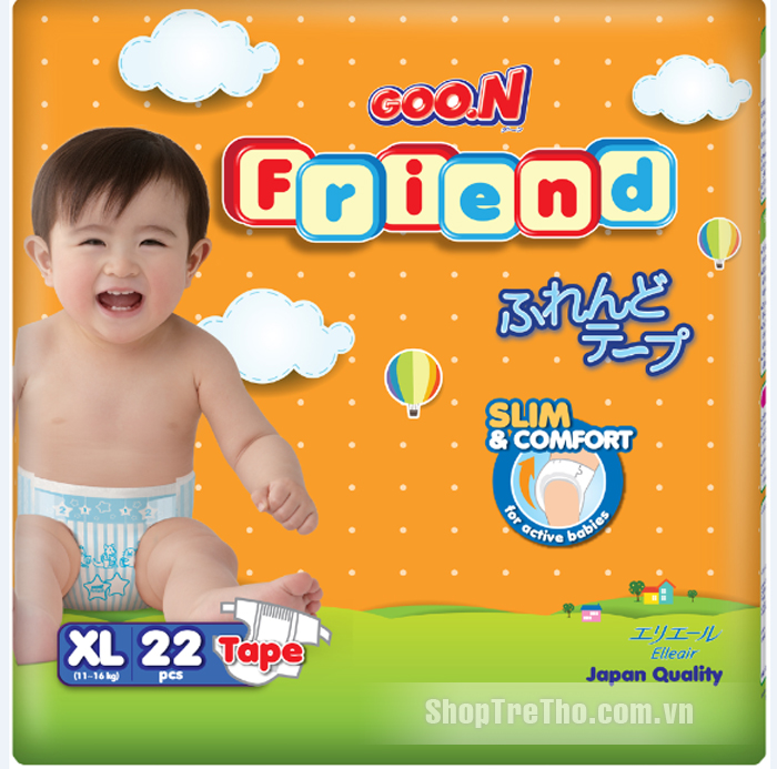 Tã dán Goon Friend XL22 cho bé