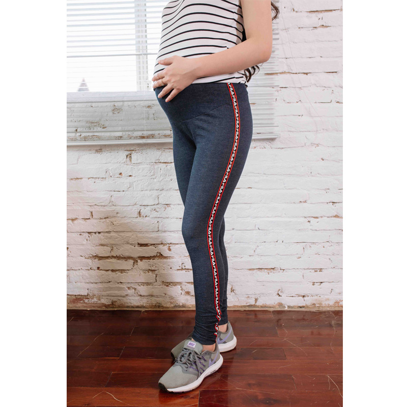 Quần bầu legging dài phối viền Emum