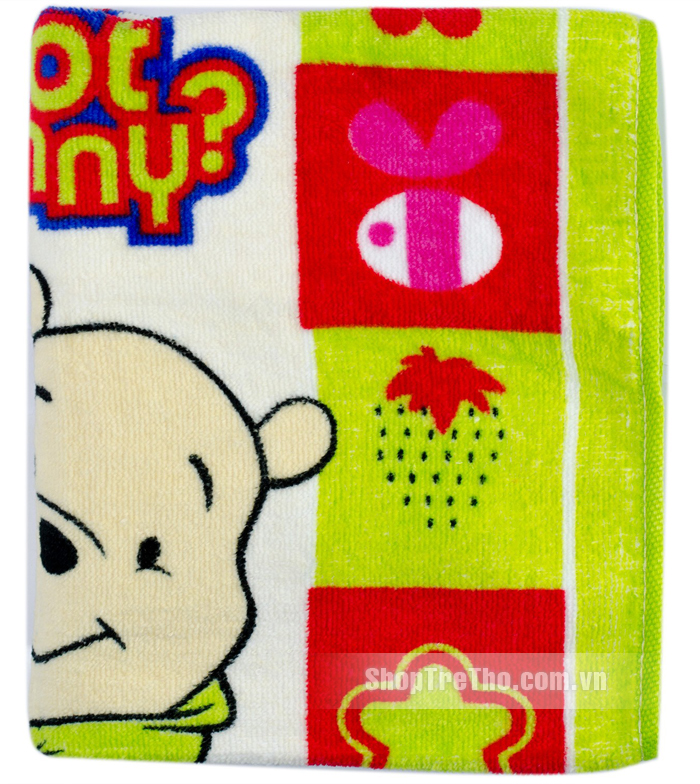 Khăn mặt in hình gấu TT 15x25cm mềm mại
