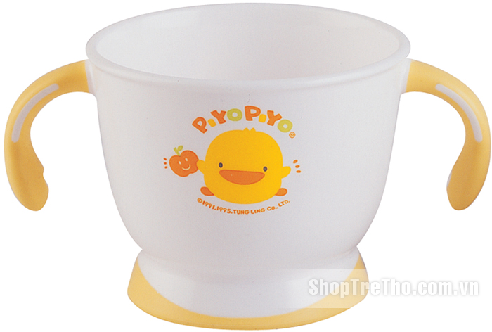 Bát tập ăn Piyo piyo 630098 cho bé có tay cầm