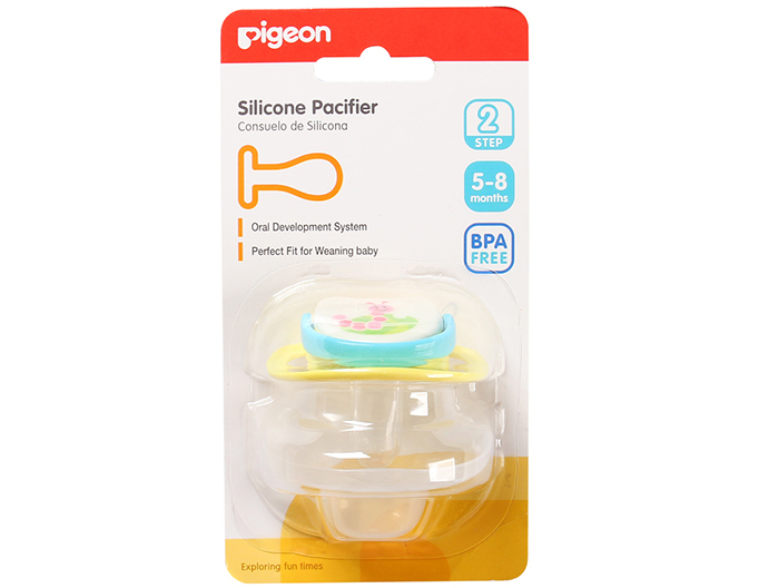 Ty ngậm silicone Pigeon bước 2 (5-8M) 