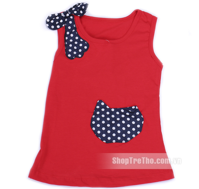 Áo ba lỗ điệu đà cho bé gái size S6