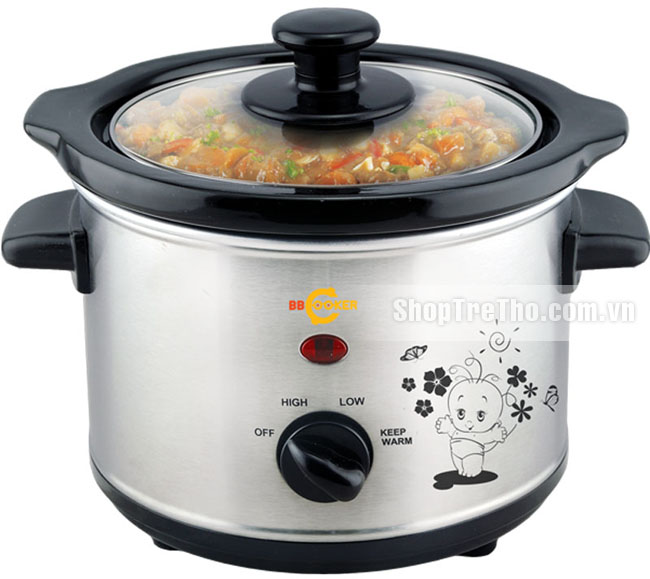 Nồi nấu chậm đa năng Hàn Quốc BBCooker loại to 1.5L