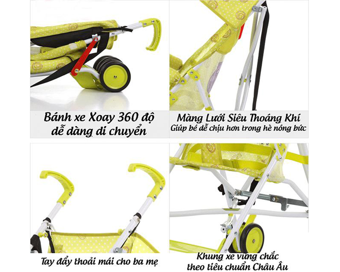 Xe đẩy lưới du lịch Kinlee B1