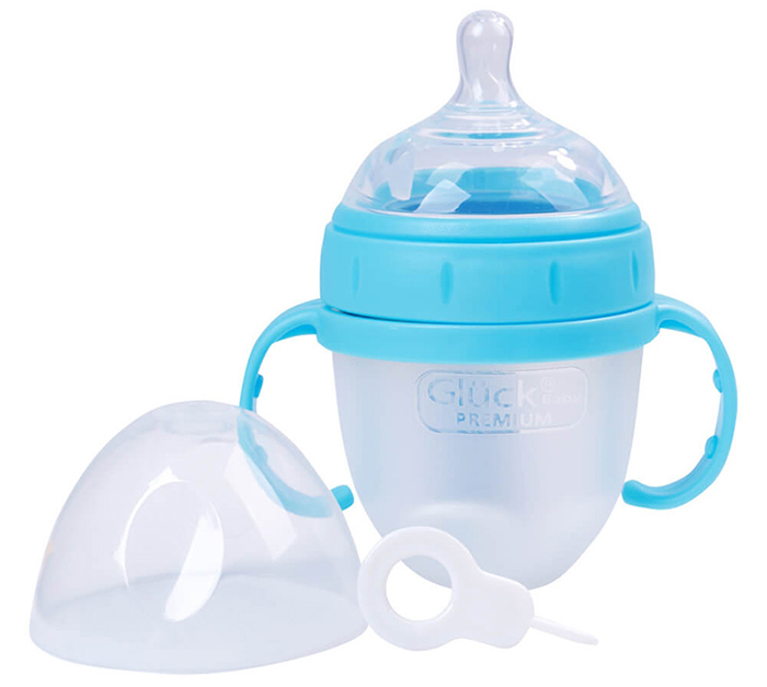 Binh sua silicone Gluck 150ml GB150 hong