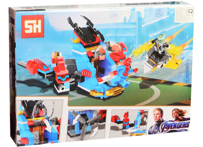 Hộp lắp ráp Avengers người nhện 217pcs 3008