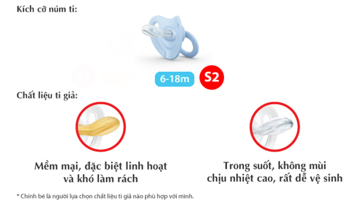 Bo 2 ty ngam Nuk Happydays Silicone NU31797 
