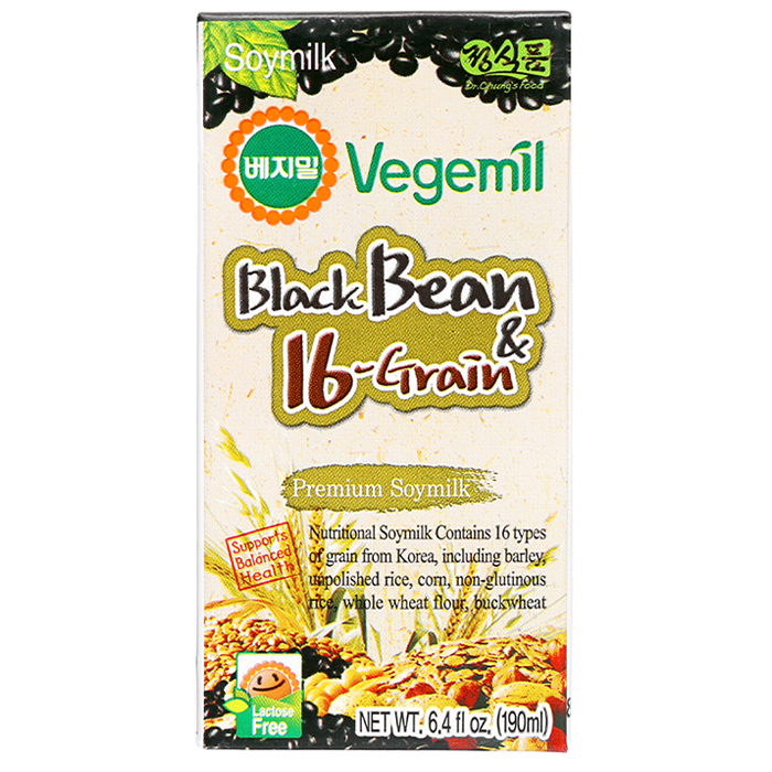 Sữa đậu đen và 16 vị ngũ cốc Vegemil 190ml (hộp) 