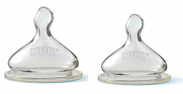 Núm ty Nuk Premium Choice+ cổ rộng silicone (2c/set)