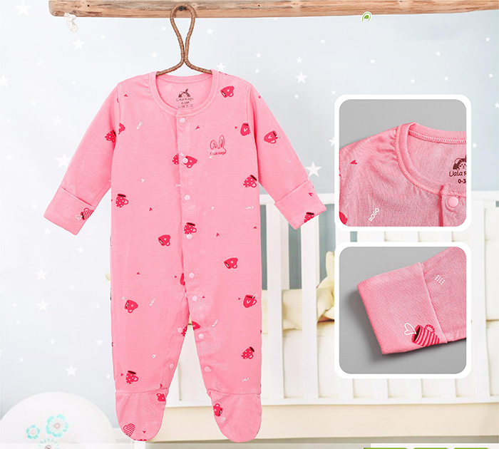Body liền lộn tay lộn chân Petit in họa tiết Uala UR3063 