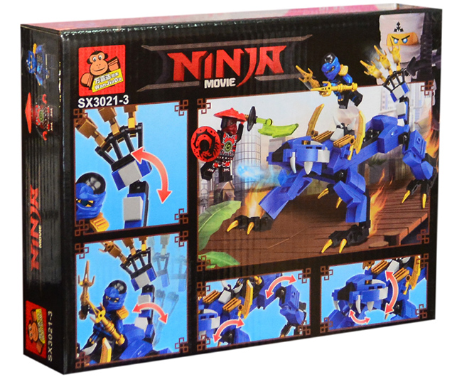 Hộp lắp ráp Ninja movie, Ninja sấm sét 219pcs SX.3021-3