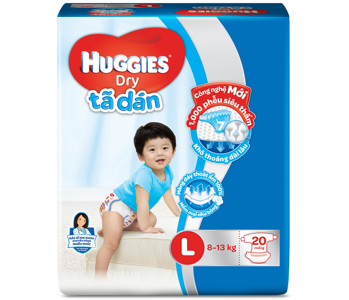 Bỉm dán Huggies L20