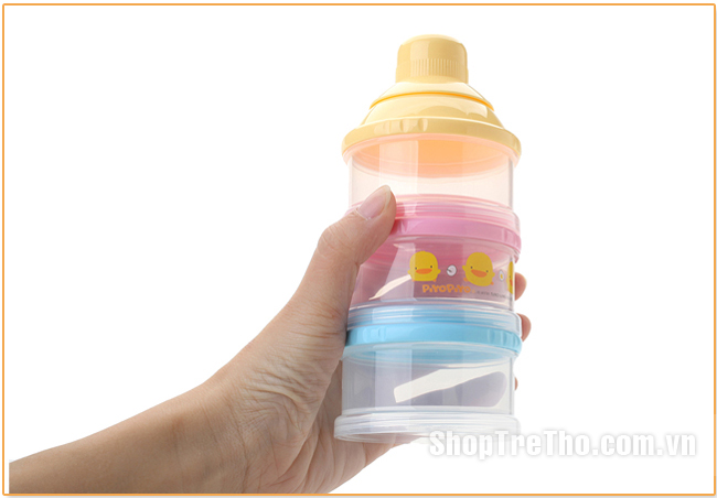 Bộ chia sữa bột 3 ngăn Piyo Piyo 830369