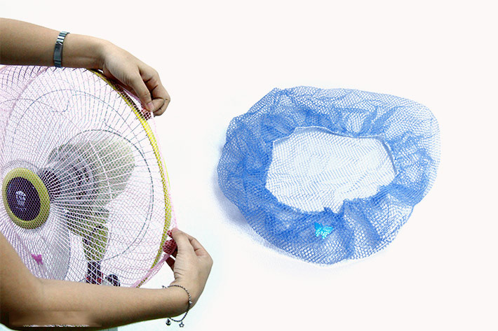 Lưới bọc quạt an toàn cho bé