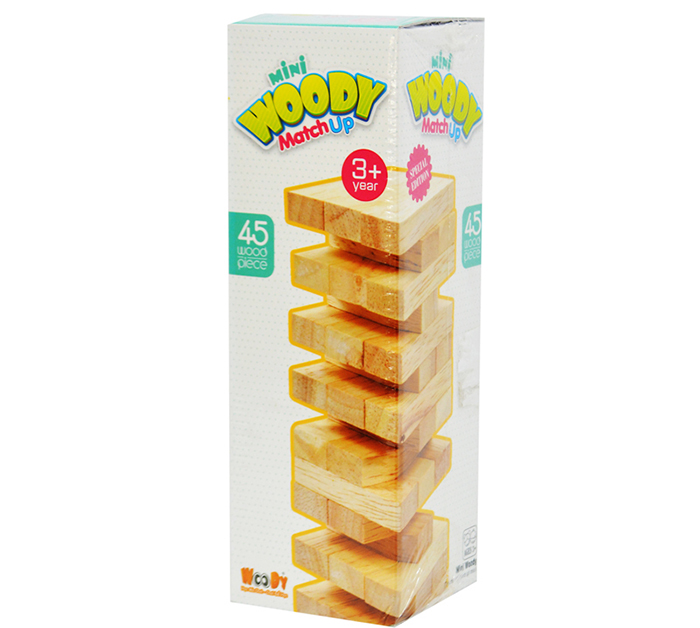 ​Đồ chơi rút gỗ mộc Mini Woody (45pcs)