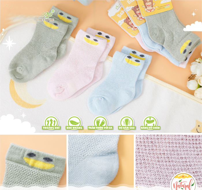Tất lưới trẻ em Uala Nature UR1007