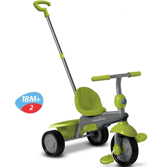 Xe ba bánh cảm ứng Breeze 3 trong 1 xanh lá