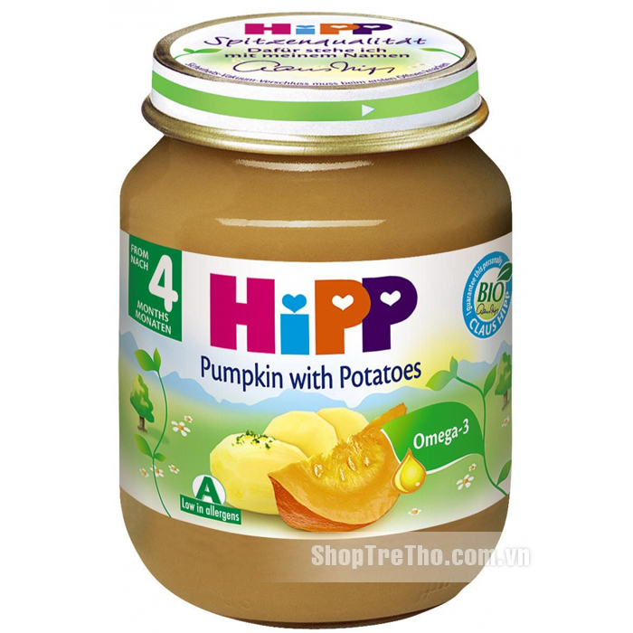 Dinh dưỡng đóng lọ Hipp Bí, Khoai tây (125g)